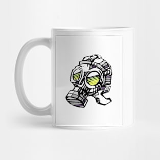 Gas mask illustration Mug